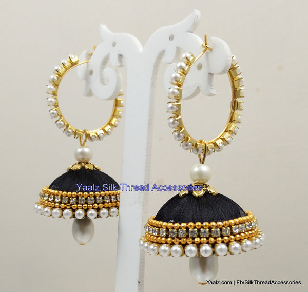 silk thread Grandeur Jumka Collections 