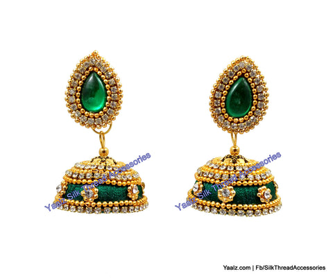 silk thread Grandeur Jumka Collections 