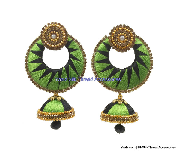 silk thread Grandeur Jumka Collections 