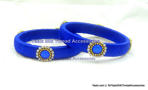 silk thread Single Bangle Collections 