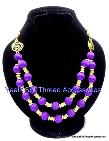 silk thread Necksets 