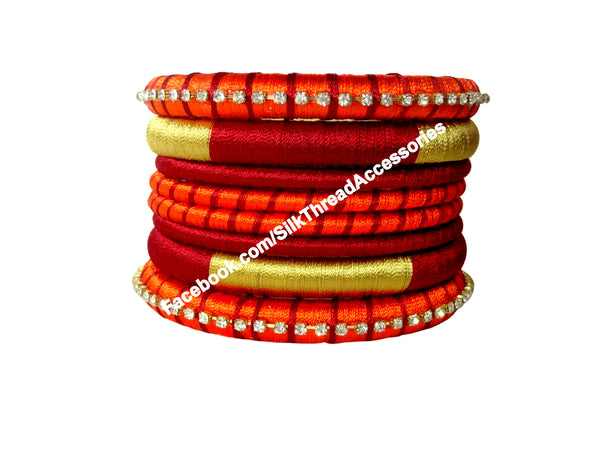 silk thread Assorted Bangle Collections 