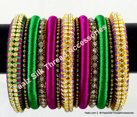 silk thread Grandeur Bangle Collections 