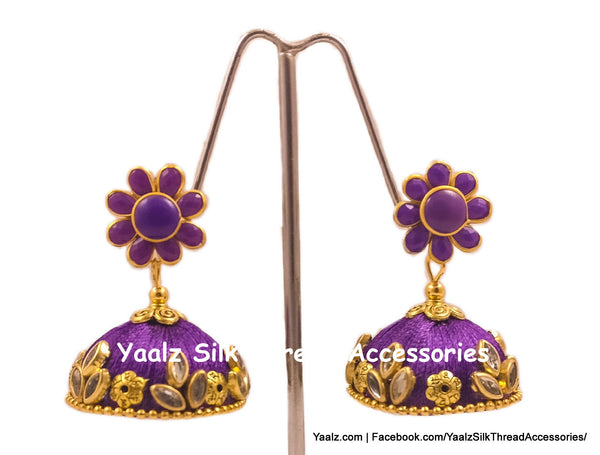 silk thread EARRING 
