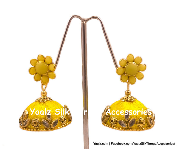 silk thread EARRING 
