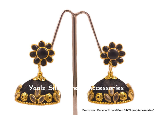 silk thread EARRING 