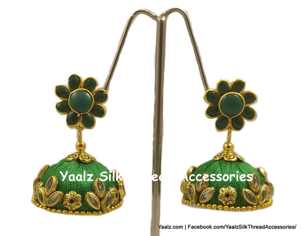 silk thread EARRING 