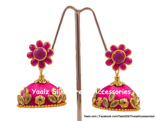 silk thread EARRING 