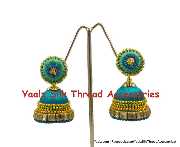 silk thread EARRING 
