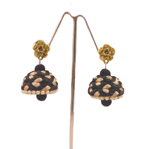 silk thread EARRING 