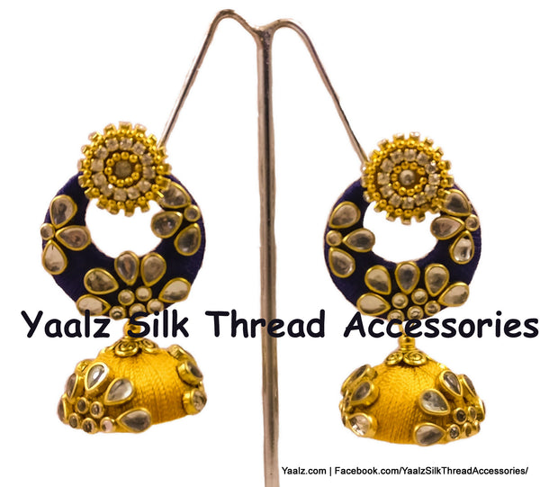 silk thread EARRINGS 