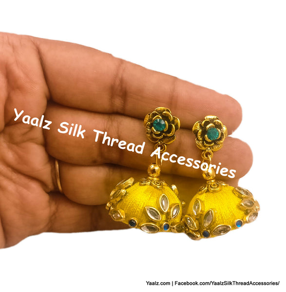 silk thread EARRINGS 