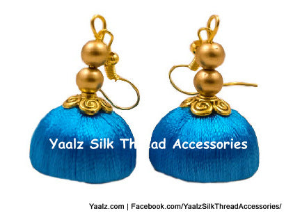 silk thread Grandeur Jumka Collections 