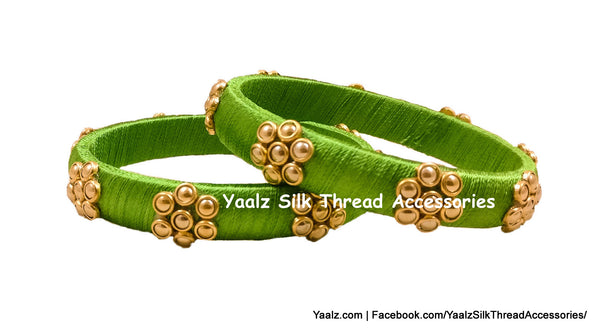 silk thread Single Bangle Collections 