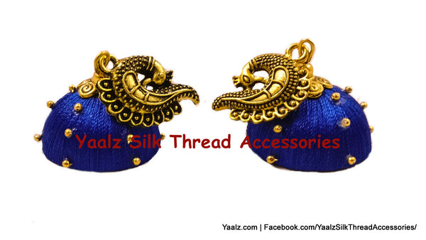 silk thread EARRING 