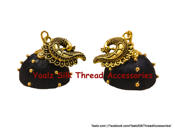 silk thread EARRING 