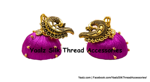 silk thread EARRING 