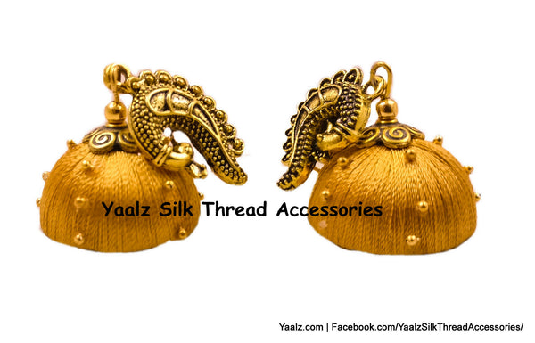 silk thread EARRING 