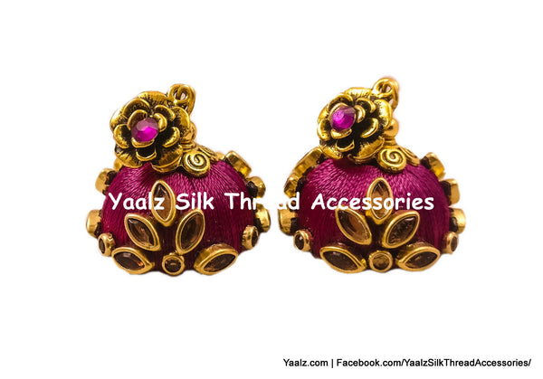 silk thread EARRINGS 