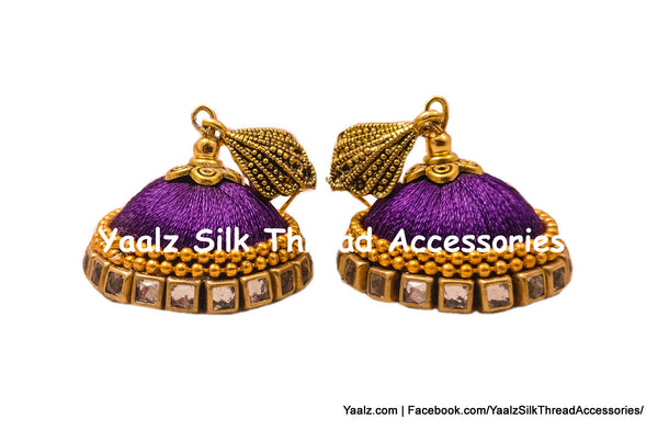 silk thread EARRING 