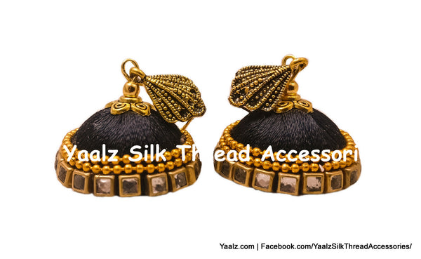 silk thread EARRING 