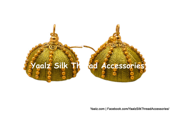 silk thread EARRING 