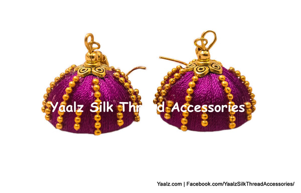 silk thread EARRING 