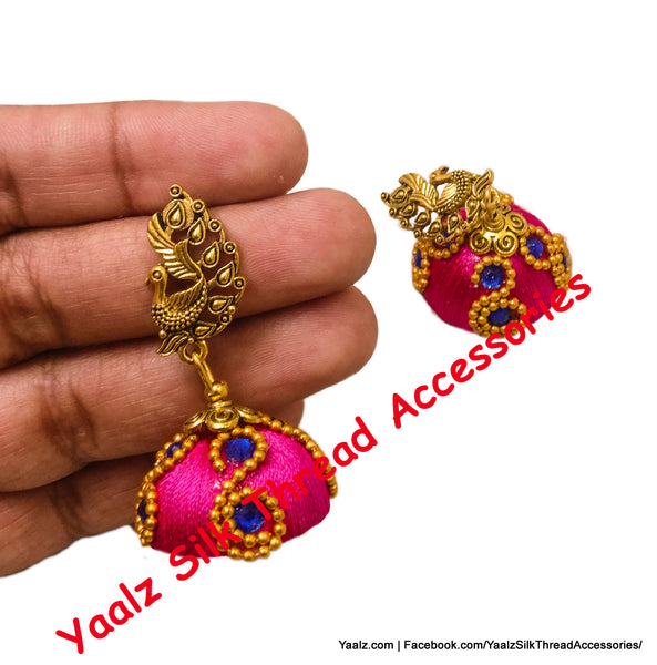 silk thread EARRING 