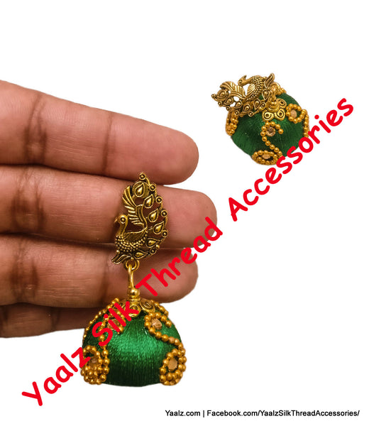 silk thread EARRING 