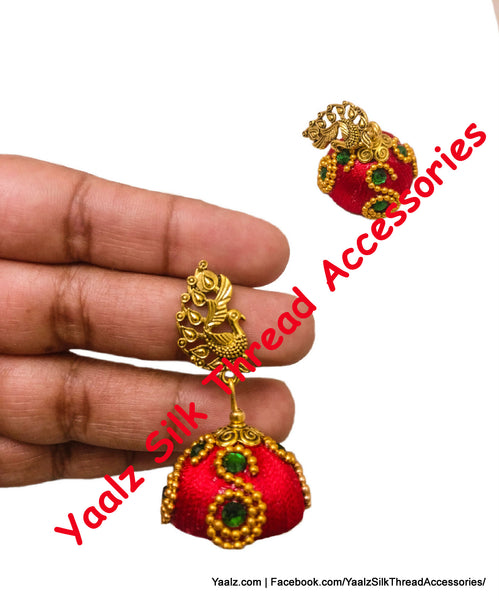 silk thread EARRING 