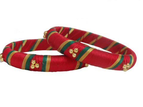 silk thread Single Bangle Collections 