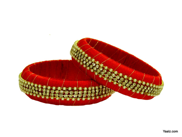 silk thread Single Bangle Collections 