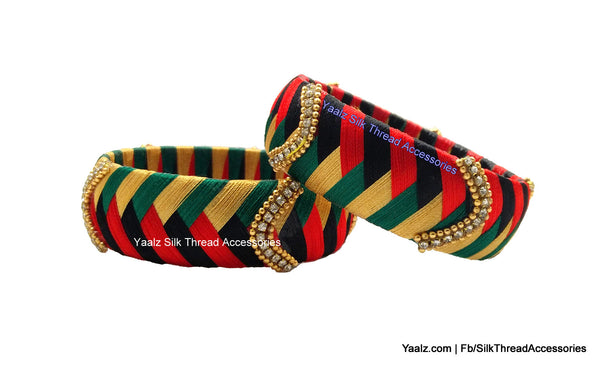silk thread Single Bangle Collections 