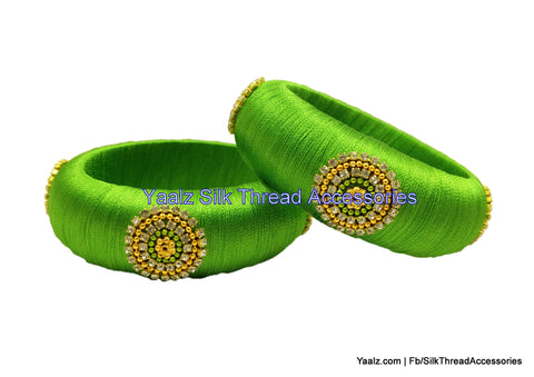 silk thread Single Bangle Collections 