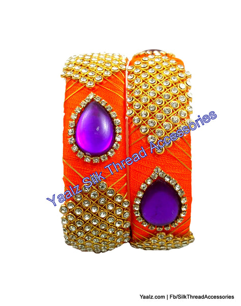 silk thread Single Bangle Collections 