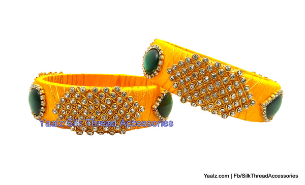 silk thread Single Bangle Collections 