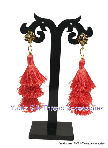 silk thread Grandeur Jumka Collections 