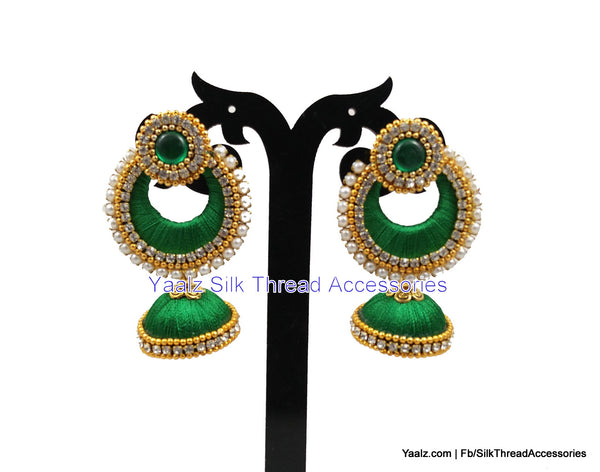 silk thread Chand Bali Earring 