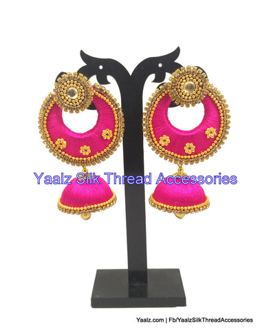 silk thread Chand Bali Earring 