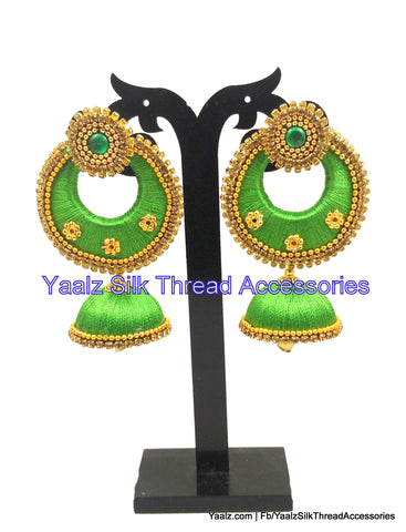 silk thread Chand Bali Earring 
