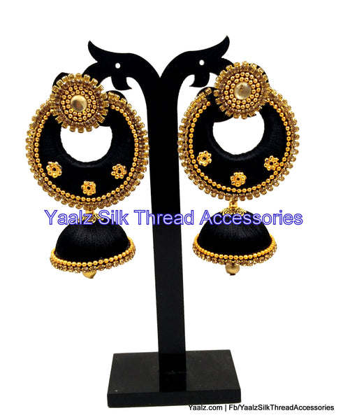 silk thread Chand Bali Earring 