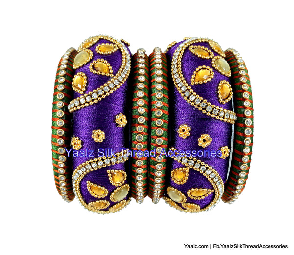 silk thread Grandeur Bangle Collections 