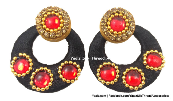 silk thread Chand Bali Earring 