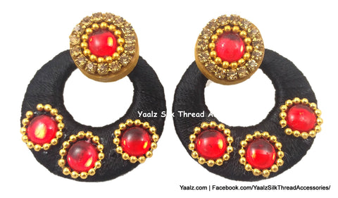 silk thread Chand Bali Earring 