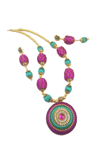 silk thread NECKSET 