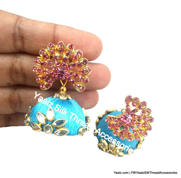 silk thread EARRING 