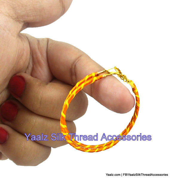 silk thread EARRING 