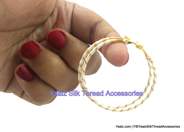 silk thread EARRING 