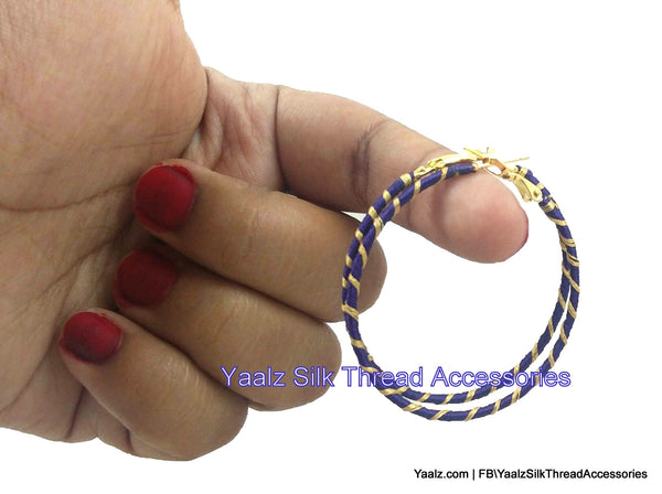 silk thread EARRING 