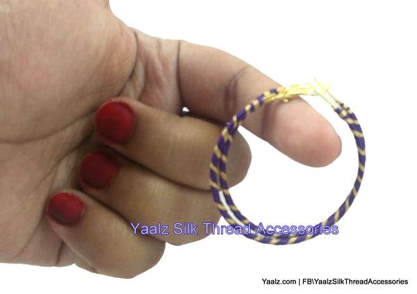 silk thread EARRING 